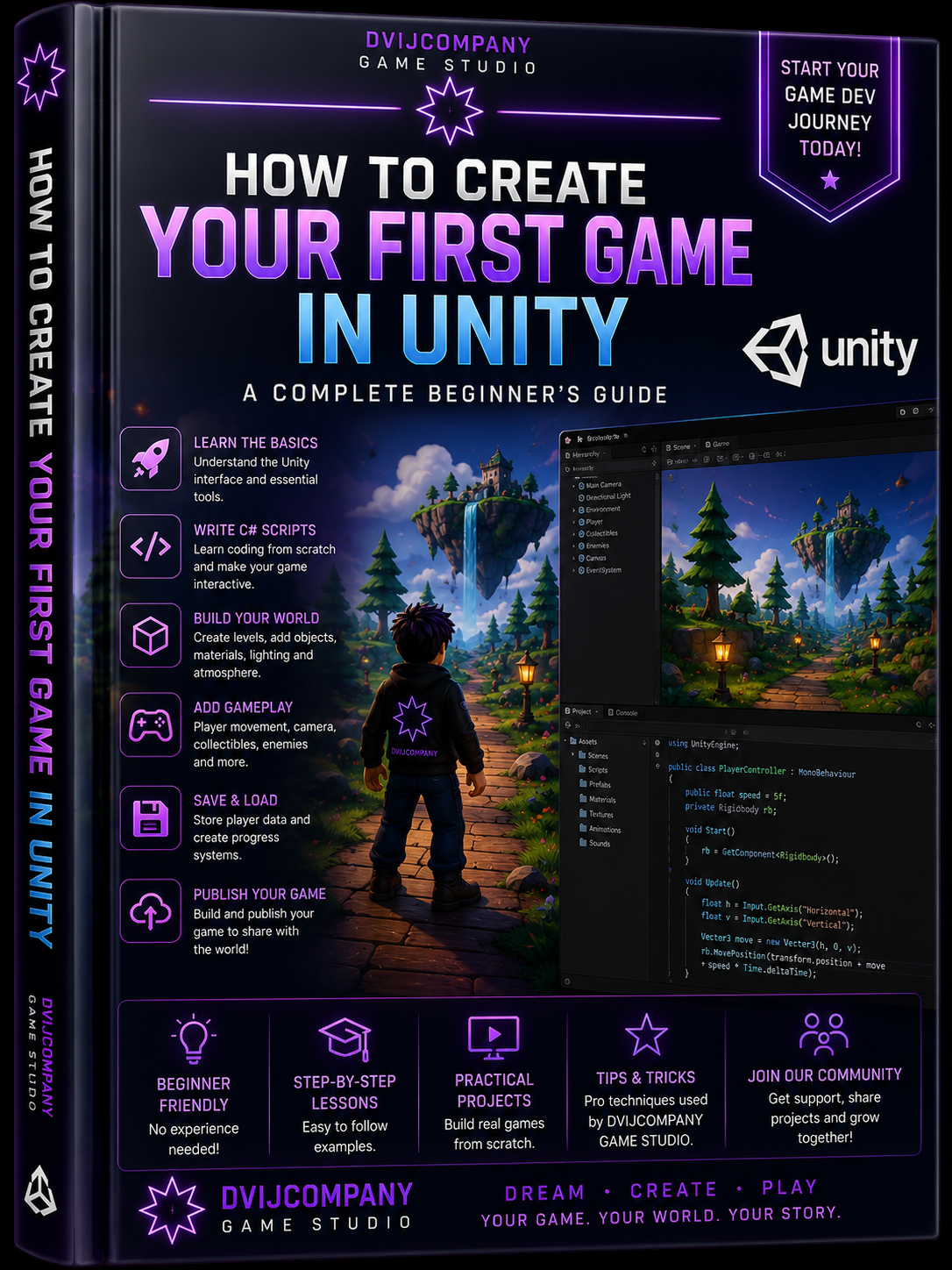📘 HOW TO CREATE YOUR FIRST GAME IN UNITY