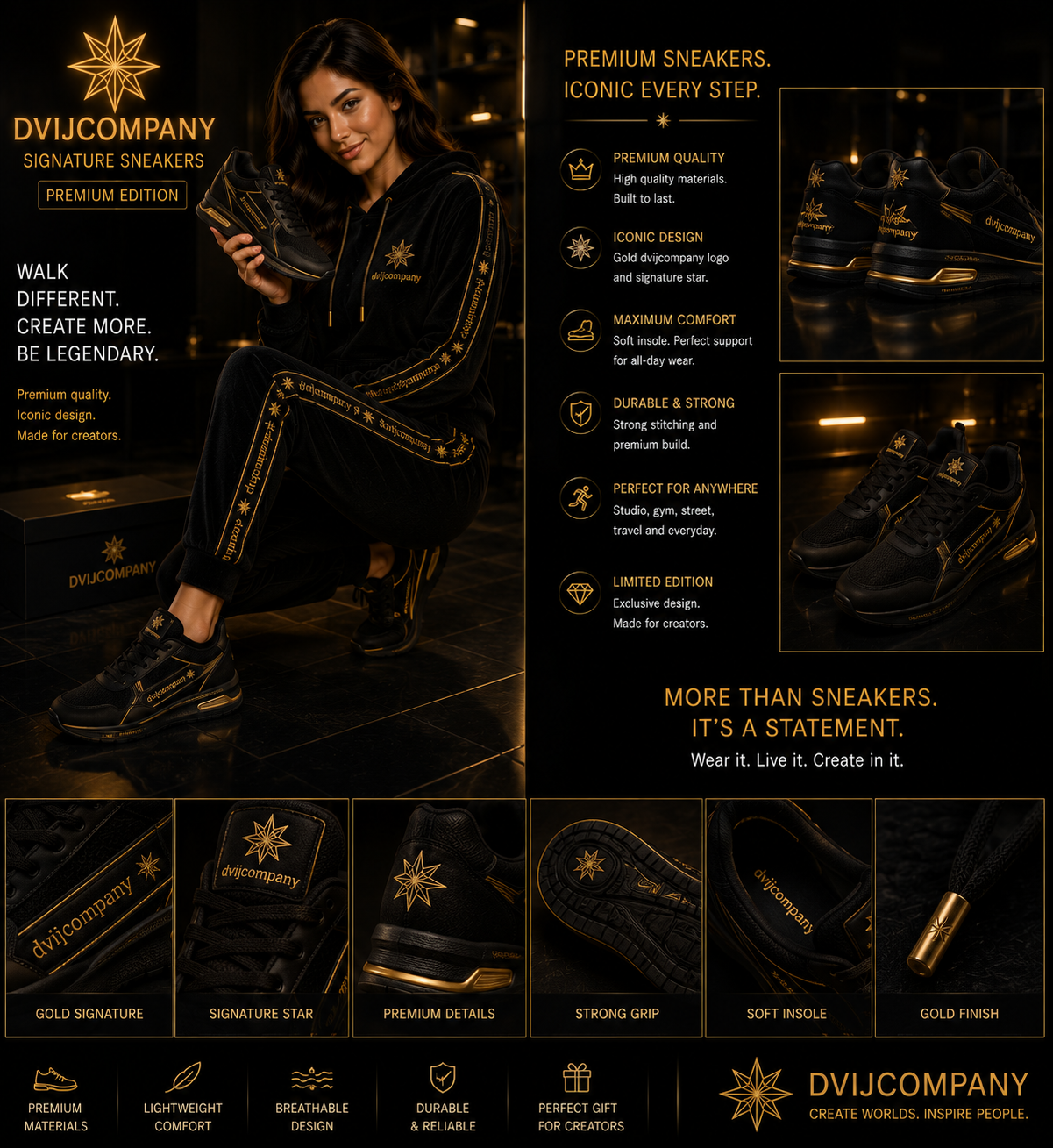DVIJCOMPANY Signature Sneakers – Premium Edition